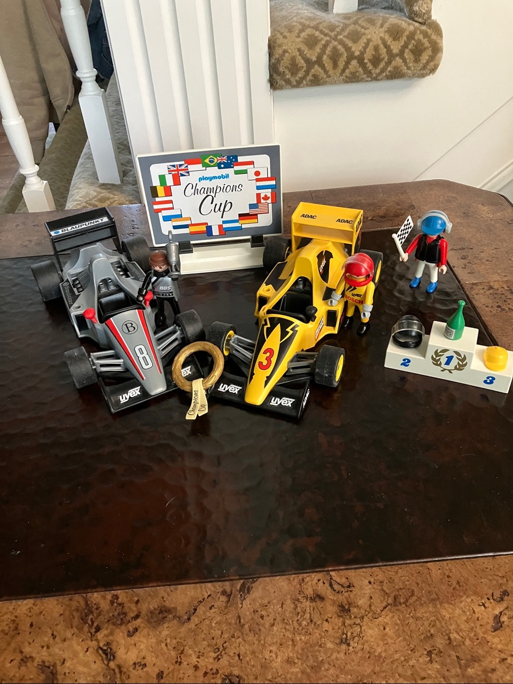 Playmobil 3170 Champions Cup   set no box almost complete 1994 2001 F1